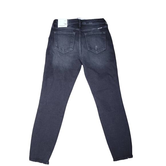 KanCan High Rise Leo Ankle Skinny Dark Grey Hem Jeans Women Sz 11/29 KC9216DG - Picture 6 of 7